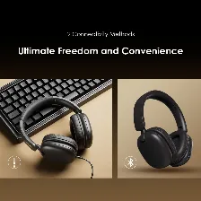 Audifonos Inalambricos Over-ear Oraimo Boompop Lite, Bluetooth 5.3, 65 Horas Bateria, Sonido Espacial 360, Enc, Modo Juego, Negros